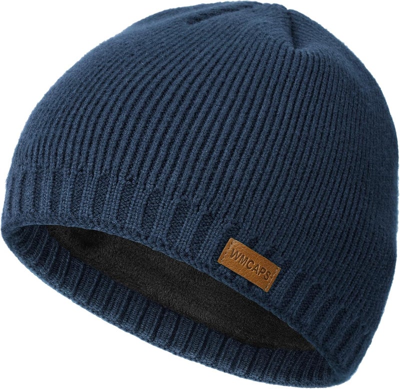 Wmcaps Winter Hats for Men Women, Fleece Lined Knit Beanie Warm Soft Stocking Cap for Cold Weather Outdoor - Image 1